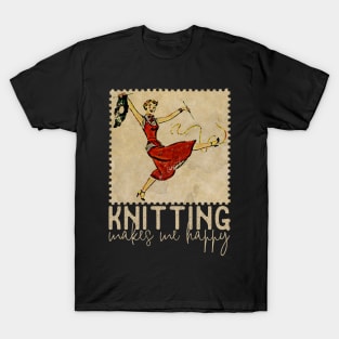 Vintage 1950s Knitting T-Shirt